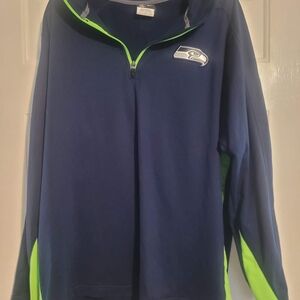 NFL Onfield Navy Pullover with Gray Trim